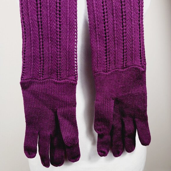 NWT Missoni For Target "Rare" Long Gloves, Passion Purple, One Size - Picture 4 of 14